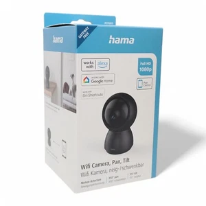 Hama WLAN Überwachungskamera Innen 1080p Wifi Nachtsicht Cam Kamera schwenkbar - Bild 1 von 2