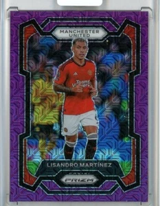 Lisandro Martinez 2023-24 Panini Prizm Premier League Soccer #40 Purple Mojo /25 - Picture 1 of 2