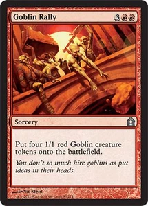 *MRM* FR/VF  4x Ralliement des gobelins/Goblin Rally MTG Return to ravnica - Picture 1 of 1