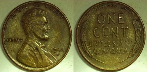 1944 D/S Lincoln Wheat 1C D/S RPM Mint Error FS#502 OMM-2 Cherry Picker Choice!! Cover