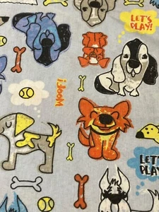 Dog-Themed Scrub Top L  Cartoon Dogs  Ideal For Veterinarians & Animal Lovers - Picture 1 of 9