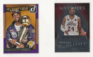 Kobe Bryant 2012-13 Brilliance Accolades & 2016-17 Donruss The Champ is Here Lot - Picture 1 of 3
