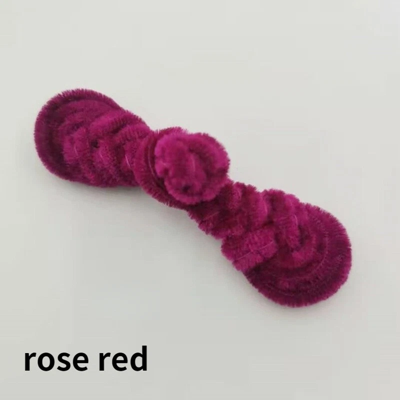 5X DIY Chinese Frog Fasteners Closure Button Knots Velvet Ethnic Retro Accessory - Image 1 of 4