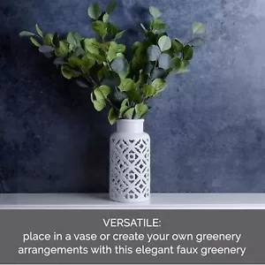 Eucalypus Artificial Greenery Stem, Fake Plants for Home Decoration, Set of 6 - Picture 1 of 7