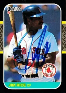 Jim Rice autographed signed autograph auto Boston Red Sox 1987 Donruss card #92 - Picture 1 of 1