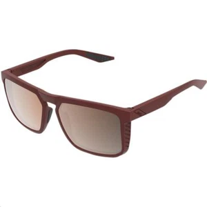 100% Renshaw Sunglasses Soft Tact Crimson /Bronze - Picture 1 of 1