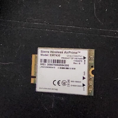 Sierra Wireledd AirPrime EM7430 3G 4G LTE WWAN Card Module USA Seller - Image 1 of 2