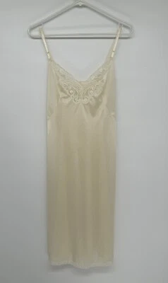 Adonna Babydoll Lace Slip dress Ivory Size 34 Satin Coquette Feminine Sexy Fairy - Image 1 of 4