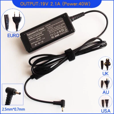 Ac Adapter Charger for Asus Eee PC 1215T-MU10 1215T-MU10-BK R105D 1201NL Laptop - Bild 1 von 4