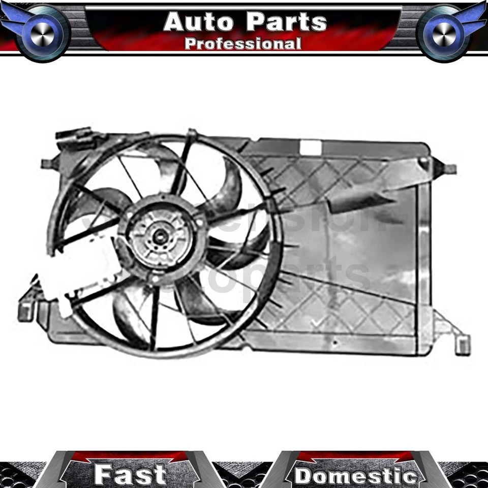 Ventilador de radiador y condensador doble TYC para 2004 2005 2006 2007 2008 2009 Mazda 3_SU Foto 1 de 3