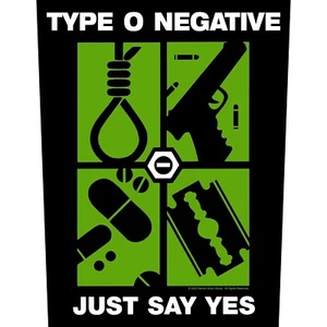 type o negative official XLG back patch -just say yes - Picture 1 of 1