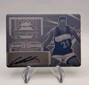 Dominique Wilkins 2024 Leaf Metal Sports Heroes S-DW1 piastra di stampa automatica #d 1/1 - Foto 1 di 2