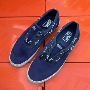 2007 VANS ERA S SYNDICATE WTAPS CROSS BONES NAVY BLUE Sz 12 No Box - Picture 1 of 14