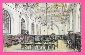 Biblioteca en Academic Hall, Annapolis, MD - Publicado 1911 - Postal - Imagen 1 de 2