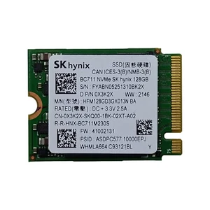0X3K2X SKHYNIX BC711 NVMe M.2 2230 SSD 128GB HFM128GD3GX013 BA - Picture 1 of 6