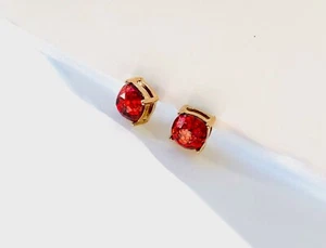 NEW Small Red Glitter Stud Earrings Pierced Post Back GORGEOUS Nickel Free !!! - Picture 1 of 9