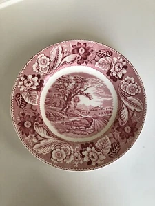 WOOD & Son Pink Ceramic Dinner Plate 9 7/8” Woodland Pottery For 2000 - Picture 1 of 4