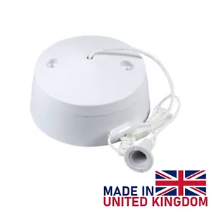 Bathroom Light Pull Switch Cord Ceiling Handle 1 or 2 Way Waterproof String UK - Picture 1 of 5