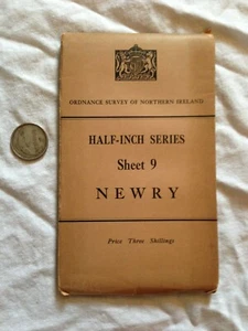 Newry - Ordnance Survey of Northern Ireland, Half Inch, 30x21 - Belfast 1938 - Imagen 1 de 9