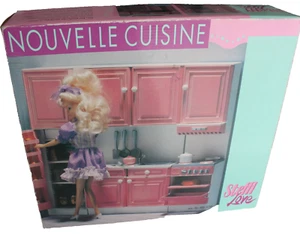 Poupée mannequin Steffi Love cuisine rose et bleu vintage 80's Simba - Photo 1/24