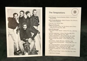 The Temptations 1986 Music Nostalgia Trading Card #194 NM-MT) - Picture 1 of 1