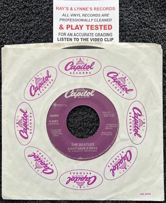 The Beatles  Eight Days A Week / I Don't Want To Spoil The Party 7'' US NM VIDEO - Image 1 of 4