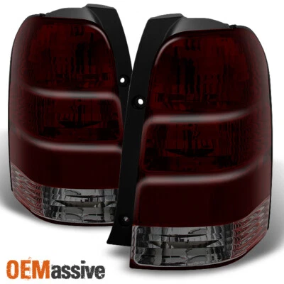 Fits 01-07 Ford Escape Dark Red Taillights Lamps Left + Right Side Replacement - Image 1 of 4