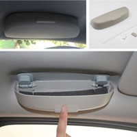308449 Portable grau Auto Innen Sonnenbrillen Aufbewahrungskoffer Brillenhalter