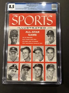 1956 Ernie Banks Mickey Mantle All Star Sports Illustrated NO LABEL CGC Top Pop - Picture 1 of 4