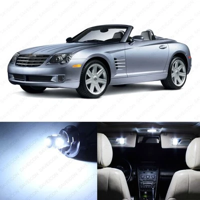 10 x белый светодиодный интерьер света пакет для 2004 - 2008 Chrysler Crossfire + инструмент - Изображение 1 из 4