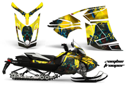 Snowmobile Graphics Kit Decal Wrap For Ski-Doo Rev XR GSX Summit 2013+ ZOMBIE Y