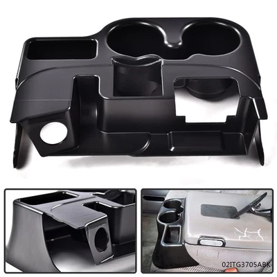 Fit For 2003-2012 Dodge Ram 1500 2500 3500 Center Console Cup Holder Matte Black - Image 1 of 4