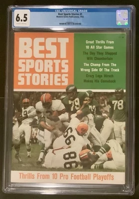 Best Sports Stories #1 1962 Jim Brown CGC 6,5 POP 1, 1 superior Foto 1 de 2