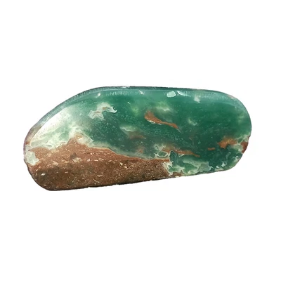 Mtorolit  Smaragd Grüner Chrom Chalcedon Poliert Chrysopras  Verständnis Nr.G8 - Bild 1 von 4