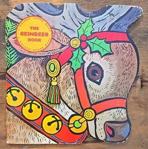 The Reindeer Book Vintage Christmas Golden Shape Book 1965 Aurelius Battaglia - Bild 1 von 11
