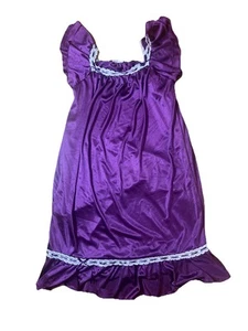 Camisón Camisón Niñas Púrpura Talla Grande 5-6 Betsy y Encaje Manga Acampanada - Imagen 1 de 10