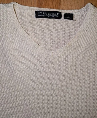 Vintage Structure Mens Medium Ramie Cotton Textured Knit sweater Hong Kong - Image 1 of 4