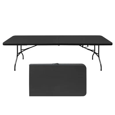 8ft Folding Table: Heavy Duty Portable Picnic Table - Image 1 of 4