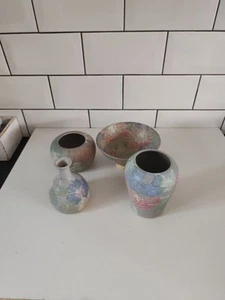 Carol Wynne Studio Pottery Set X4 Piece's In Great Condition - Picture 1 of 11