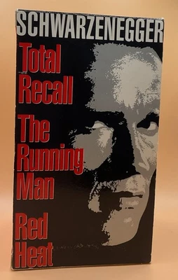 Schwarzenegger 3 VHS Box Set - Total Recall / Red Heat / The Running Man - Image 1 of 4