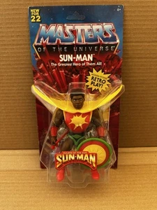 Masters of the Universe SUN-MAN Figure SEALED Mattel He-Man MOTU - Picture 1 of 10