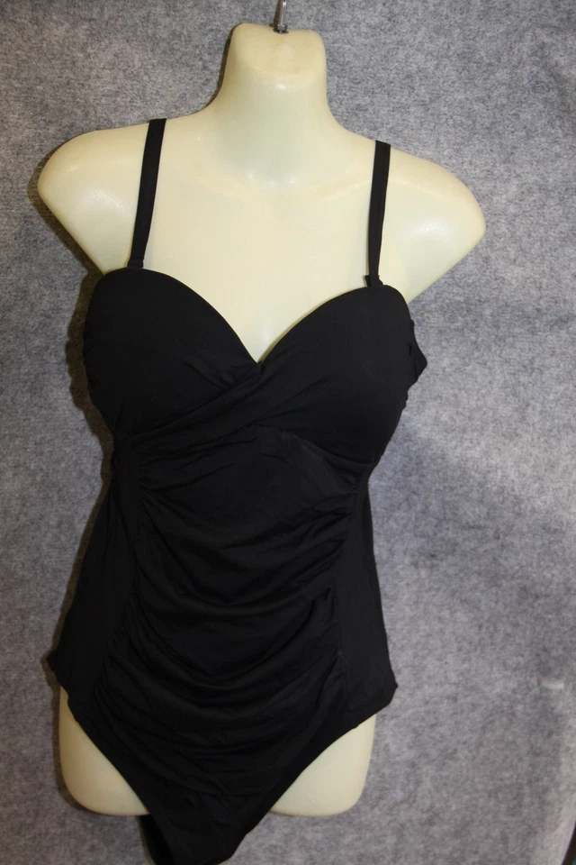 BADEANZUG SCHWIMMANZUG GRÖSSE 42 SCHWARZ  SCHAUMSTOFFKÖRBCHEN - Bild 1 von 2