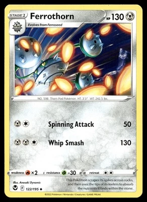 Ferrothorn 122/195 SWSH12 SWSH12: Silver Tempest - Image 1 of 2