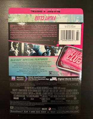 Fight Club Blu-ray Steelbook J Card ONLY (No Discs, no case, no codes) Foto 1 de 3
