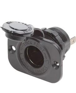 BLUE SEA 1011 DASH SOCKET 12V BLACK R2S5 - Picture 1 of 3