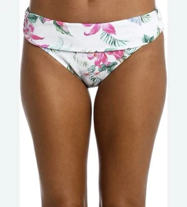 La Blanca Gebändert Hipster Bikini Hipster Unterteil Größe 10 Neu - Bild 1 von 5