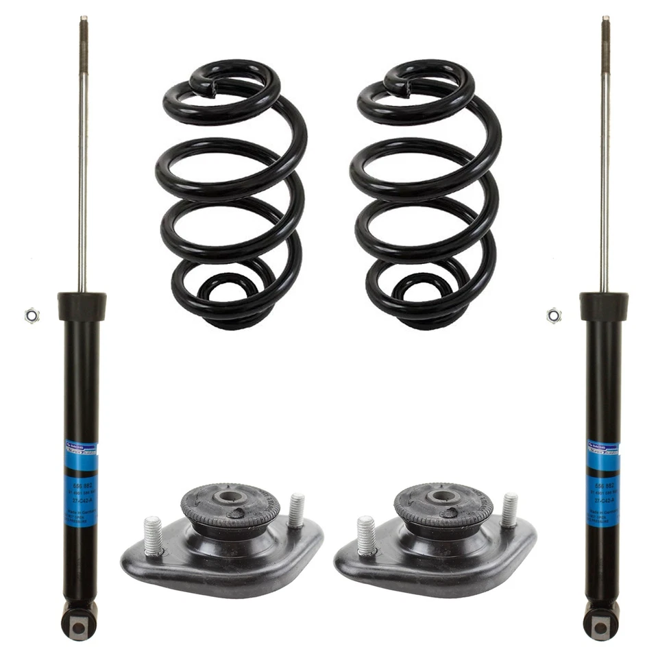 Sachs Rear Shock Absorber & Lesjofors Coil Springs Kit for E46 323Ci 325Ci 330Ci - Image 1 of 1