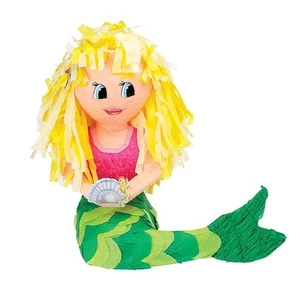 Sirena Piñata Mexicana Bajo el Mar Fiesta Decoración Juguete - Imagen 1 de 1