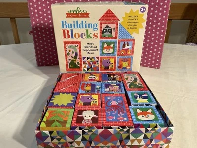 2021 EEBOO ARTIST SERIES FRIENDS AT PEPPERMINT MEWS, 3 YEARS + BUILDING BLOCKS - Image 1 of 4