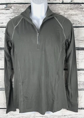 Pullover gris manga larga OGIO Endurance 1/4 cremallera para mujer talla grande (L) Foto 1 de 4